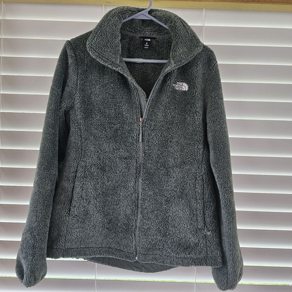 THE NORTH FACE WOMEN'S LUX OSITO FLEECE FULL ZIP JACKET MELD GREY size Medium